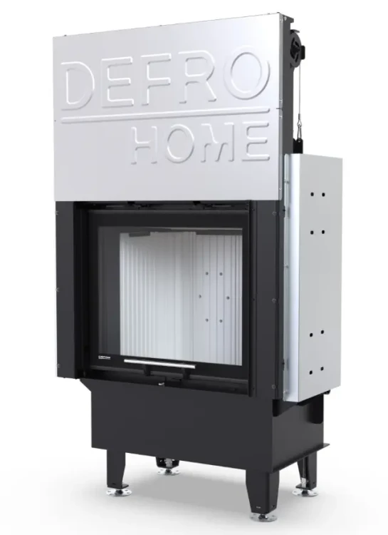 Kominek stalowy Defro Intra S G z jasnym wnętrzem