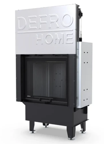 Kominek stalowy Defro Intra S G z ciemnym wnętrzem