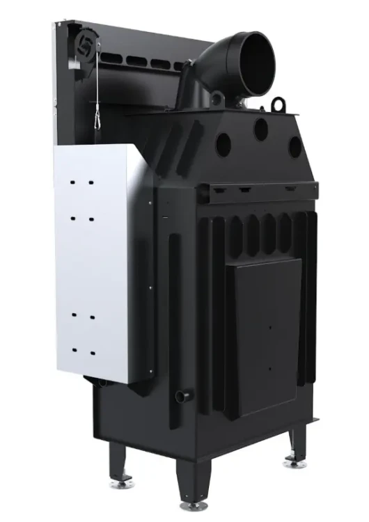 Kominek stalowy Defro Intra S G widok z tyłu