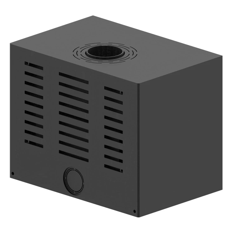 Widok z tyłu kominka wolnostojącego Cubo CF700 - 8 kW