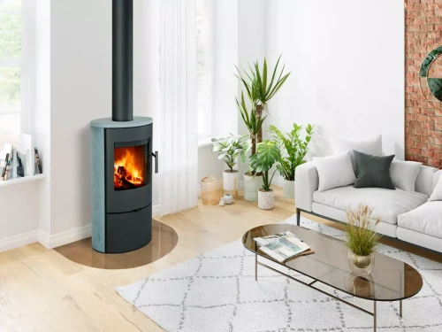 Piec stalowy Romotop Evora kamień - wizualizacja.webp