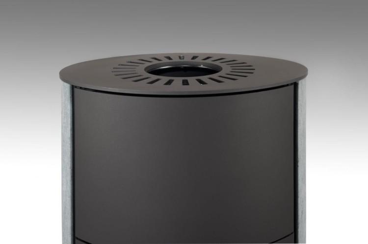 Piec stalowy Romotop Evora H kamień - górna płyta.webp