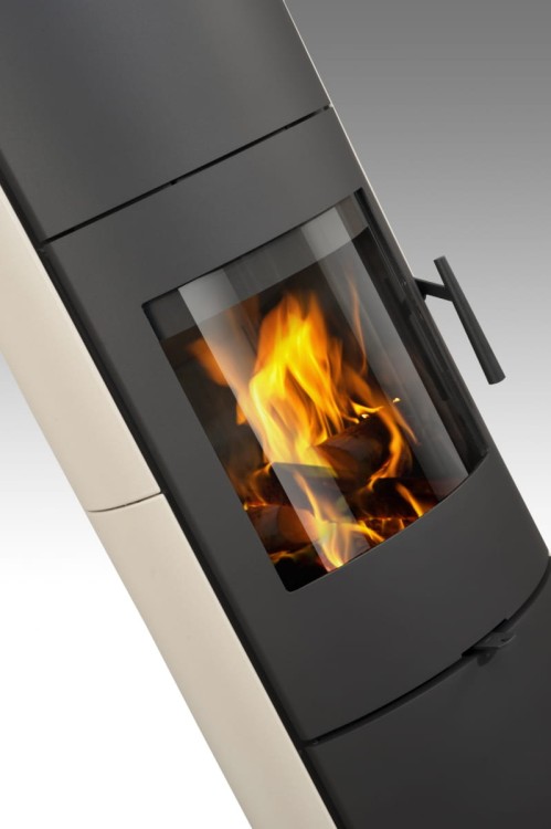 Piec stalowy Romotop Evora H ceramika bok.webp