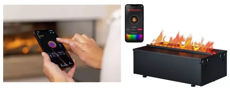 Dedykowana aplikacja Flame Connect do sterowania kominkiem