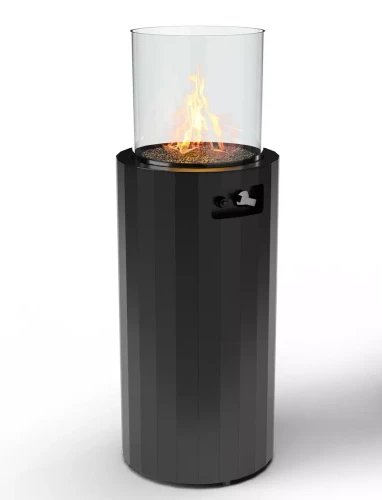 Gazowy ogrzewacz tarasowy Bino w kolorze Jet Black