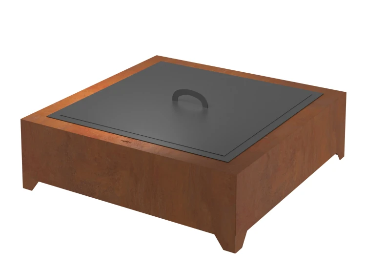Zakryte palenisko Corten Square 1000