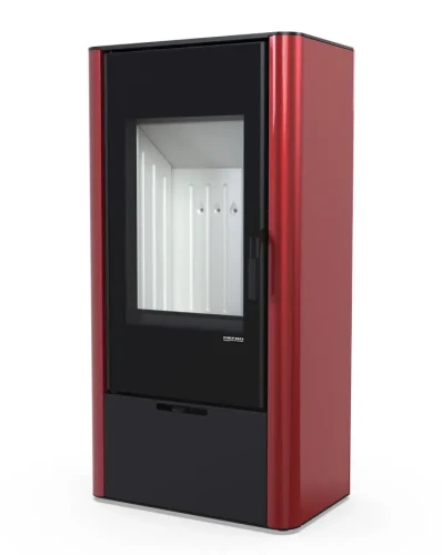 Piec stalowy Defro Home Solum 2.0  w kolorze czerwonym