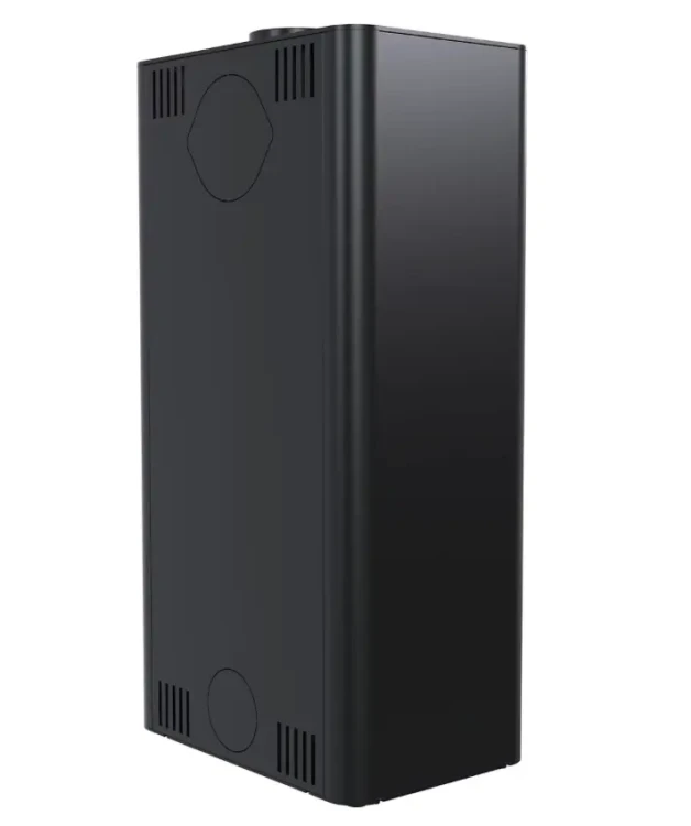 Tył kominka Defro Home Solum 2.0  w kolorze czarnym