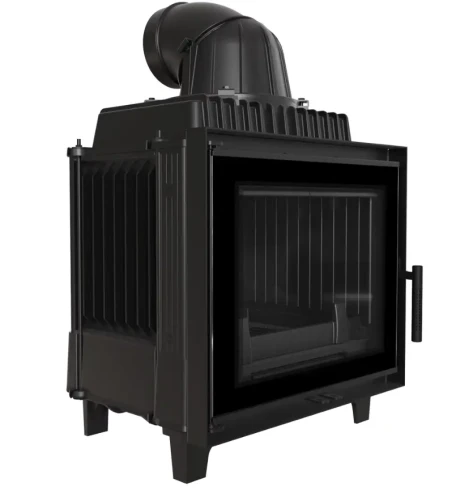 Kominek żeliwny Franek Deco 10 kW - widok z boku