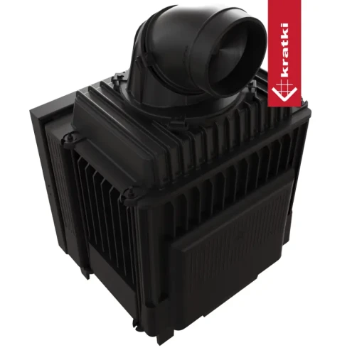 Widok z tyłu kominka żeliwnego Franek Deco 10 kW