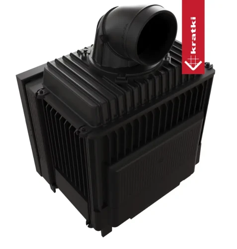 Widok z tyłu kominka Franek Deco 12 kW