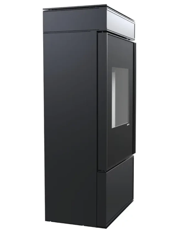 Kominek Defro Cube Mini 2.0, widok z lewej strony