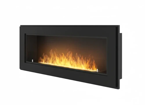 Biokominek Frame 1200 z szybą w kolorze czarny mat