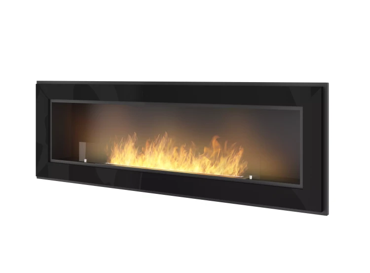 Biokominek Frame 1500 w kolorze czarnym z szybą