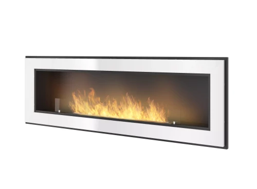 Biokominek Frame 1500 w kolorze białymz szybą