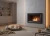 Wizualizacja zabudowy biokominka SimpleFire Frame 900 w kolorze czarny mat z szybą