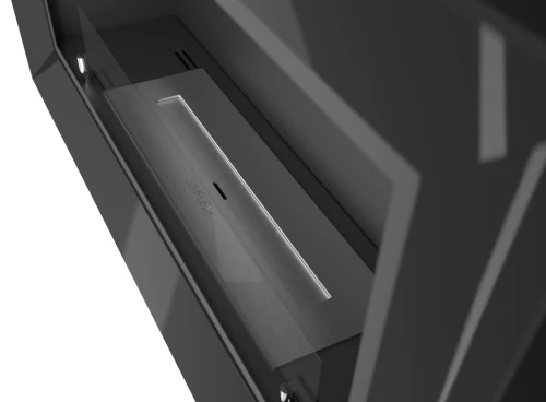 Wnętrze biokominka SimpleFire Frame 900 z szybą