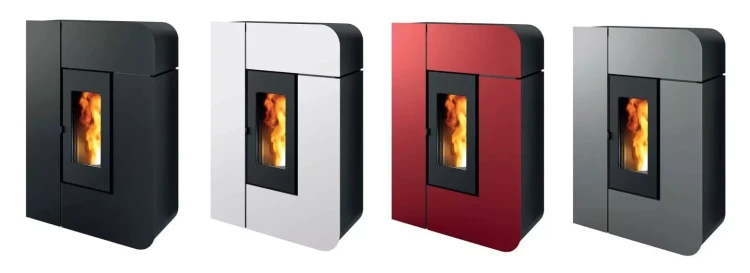 Piec na pellet MCZ Alea 7 kW - paleta kolorów wykończenia