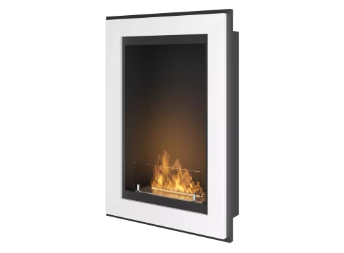 Biokominek SimpleFire Frame 550 w kolorze  białym z szybą