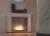 Wizualizacja płomienia biokominka Simple Portal 2 z szybą