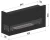 Szkic z wymiarami biokominka SimpleFire Corner 900 L z szybami