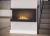 Zbliżenie na zabudowany biokominek SimpleFire Corner 900 L z szybami