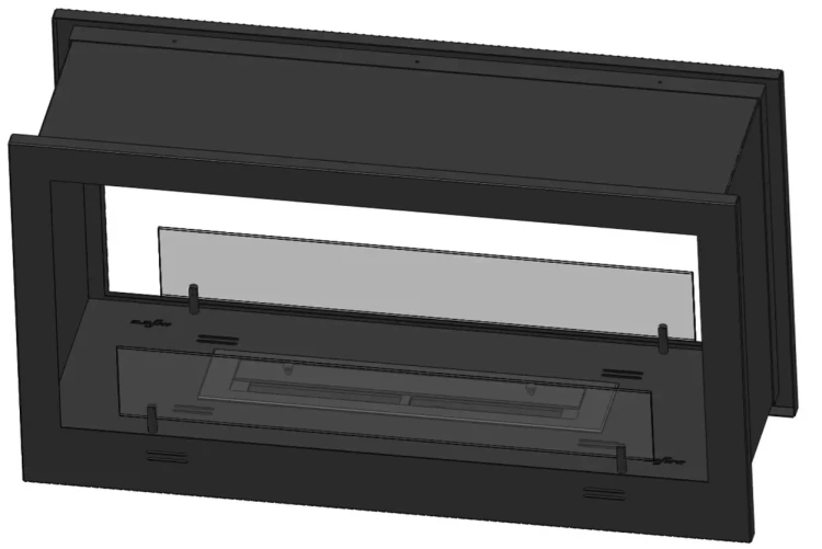 Szkic biokominka Infire 2 SIDE 900
