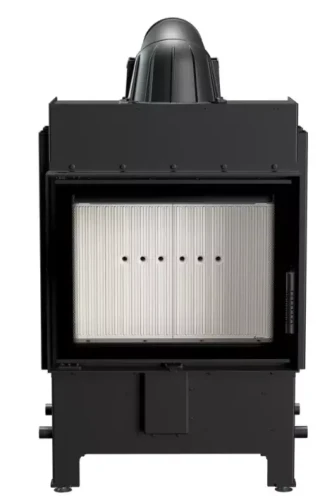Kominek stalowy Lucy Slim 8 kW fi 160 - widok z przodu
