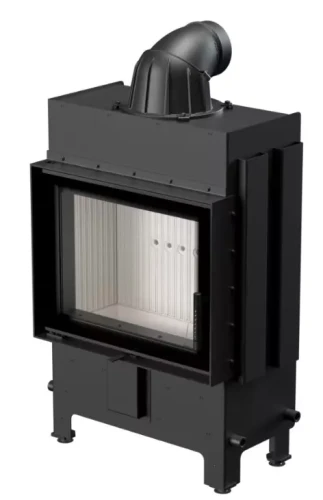 Kominek stalowy Lucy Slim 8 kW fi 160 - widok z boku