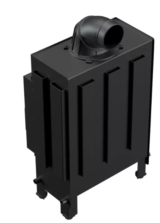 Kominek stalowy Lucy Slim 8 kW fi 160 - widok z tyłu