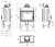 Kominek stalowy Lucy Slim 8 kW fi 160 - wymiary