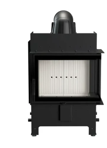 Widok z przodu kominka stalowego Lucy Slim Prawy 8 kW