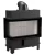 Kominek stalowy Lucy Slim Lewy 10 kW fi 160