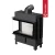 Kominek stalowy Lucy Slim 10 kW Lewy fi 160