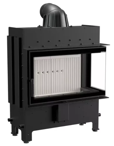 Kominek stalowy Lucy Slim 10 kW Prawy