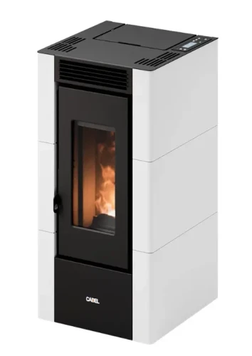 Piec Cadel Cristal 6 kW - obudowa w kolorze białym