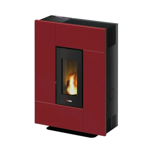 Piec na pelet Cadel Grace 7 kW w kolorze bordo