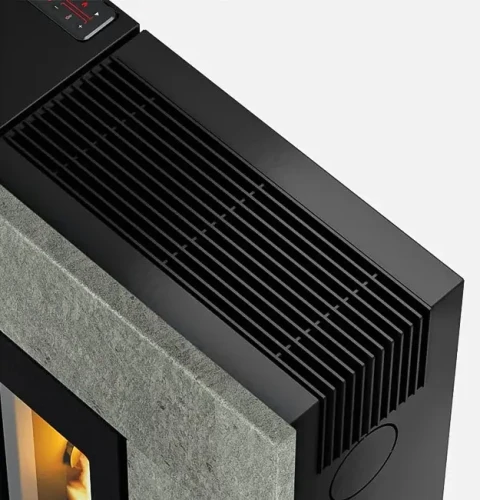 Piec na pelet Cadel Grace Serpenino 7 kW z obudową z kamienia