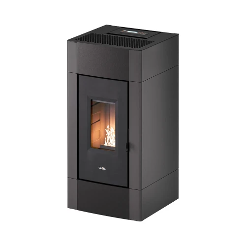 Piec na pelet Cadel Cristal 9 kW w kolorze antracyt