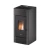 Piec na pelet Cadel Cristal 9 kW w kolorze antracyt