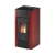 Piec na pelet Cadel Cristal 9 kW w kolorze bordowym