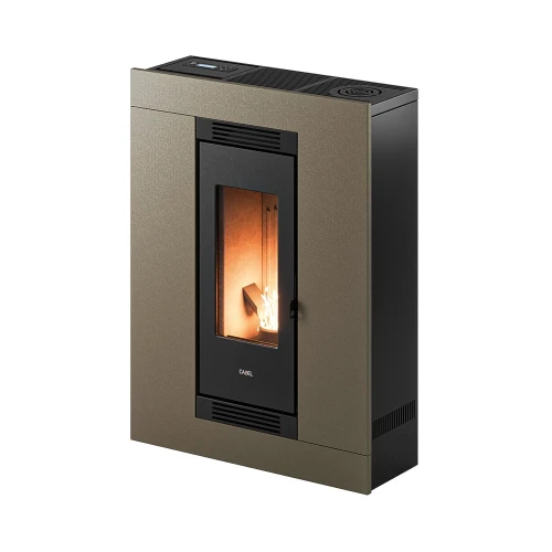 Piec na pelet Cadel Luce Plus 9 kW w kolorze light bronze