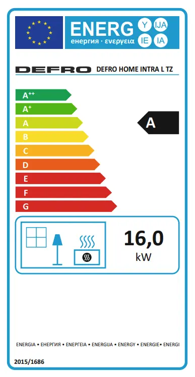 Defro Home Intra L TZ - etykieta energetyczna