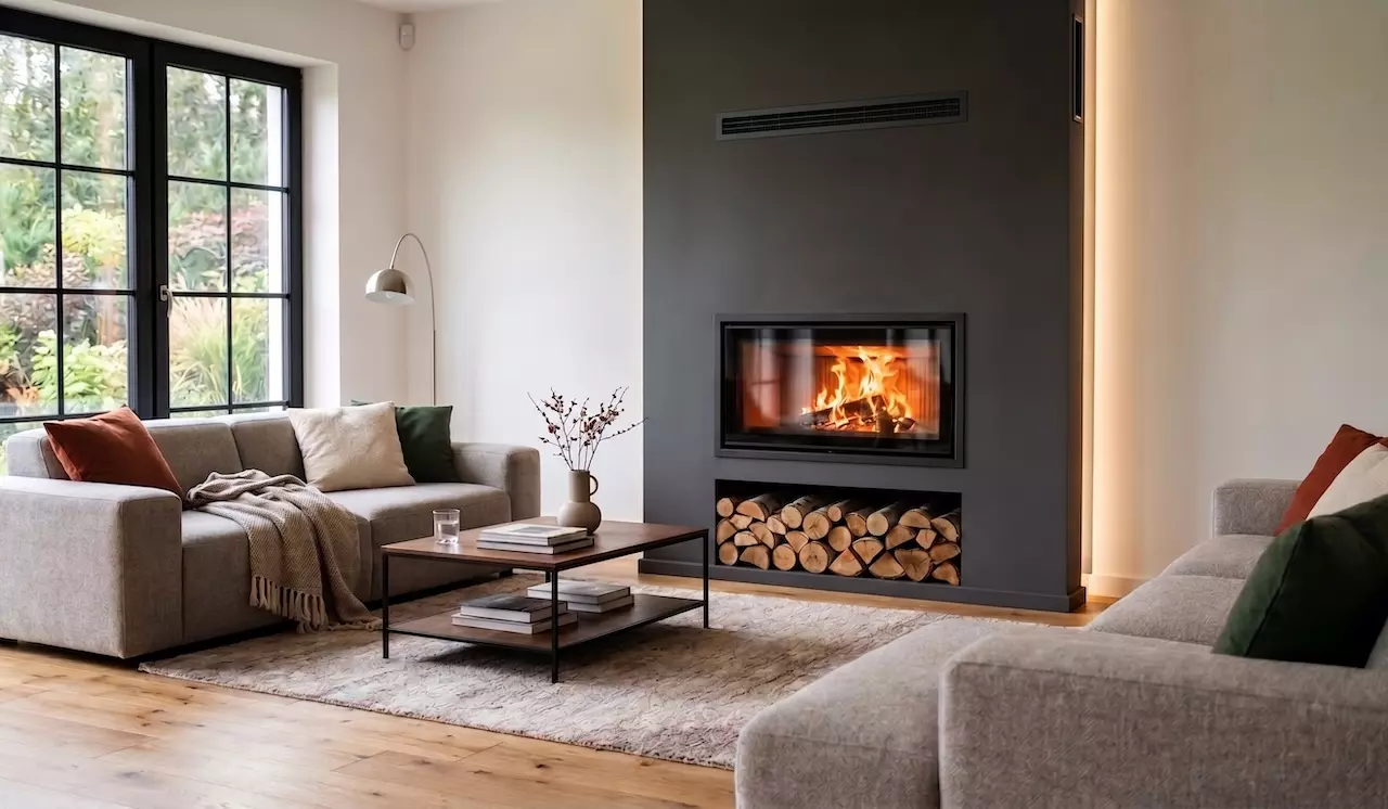 Kominek Panoramiczny w salonie