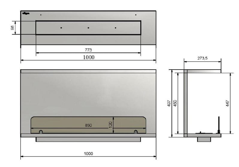 Biokominek INFIRE INSIDE C1000 vers 2