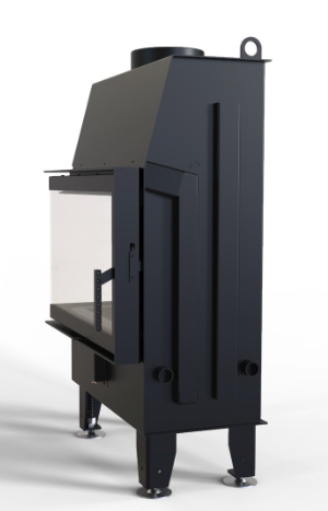 Kominek Impuls S narożny lewy, widok z prawej strony