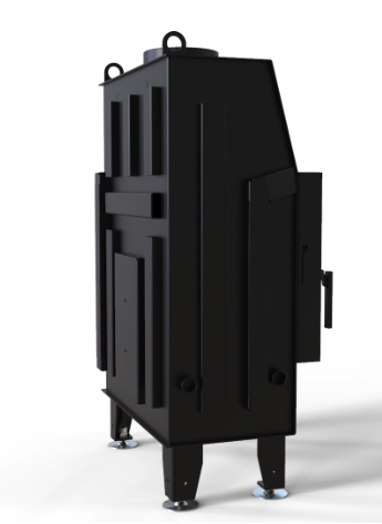 Wkład kominkowy Defro Impuls S BP, widok z prawej