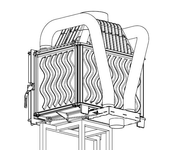 Kominek KAWMET W8 (17,5 kW) ECO system dolotowy