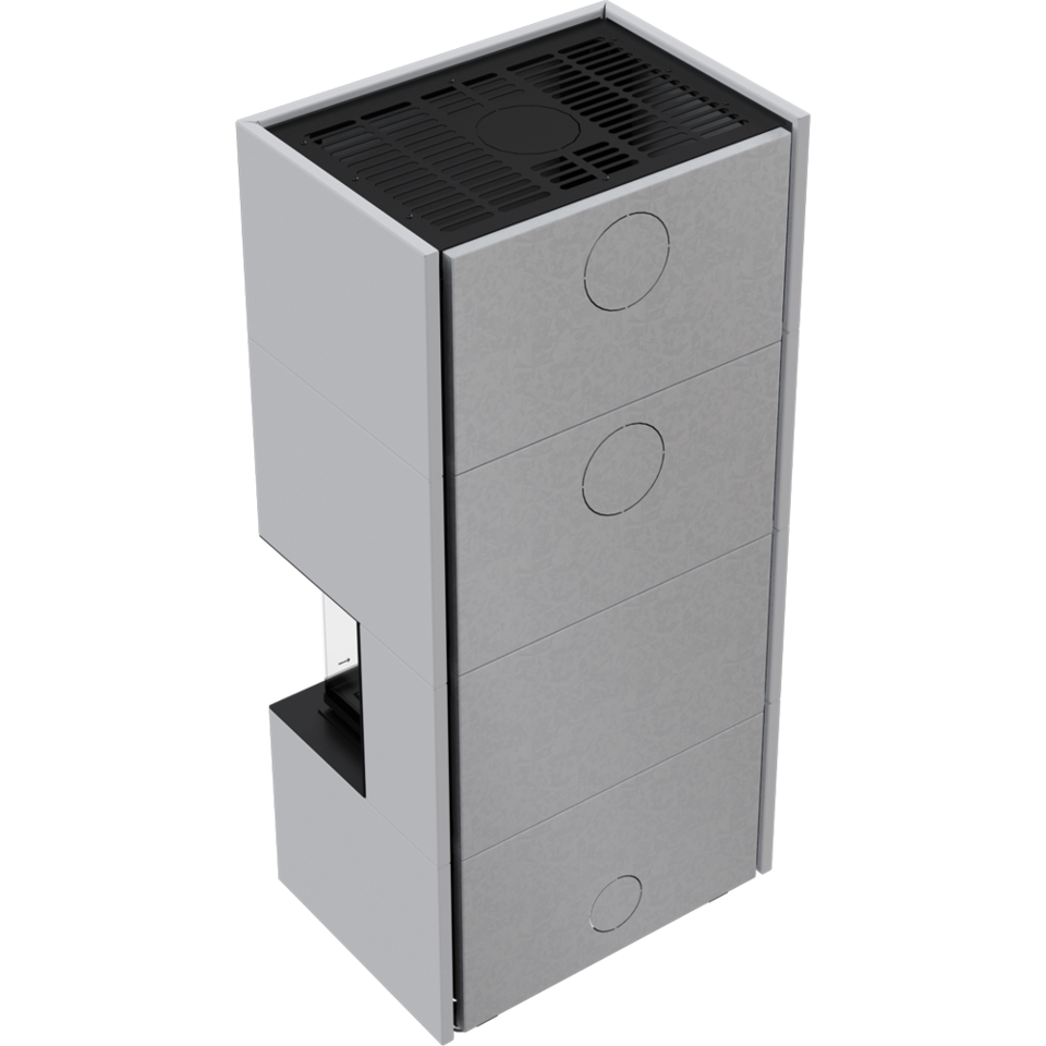 NBC 7 z zabudową HOME EASY BOX stalowy - biały