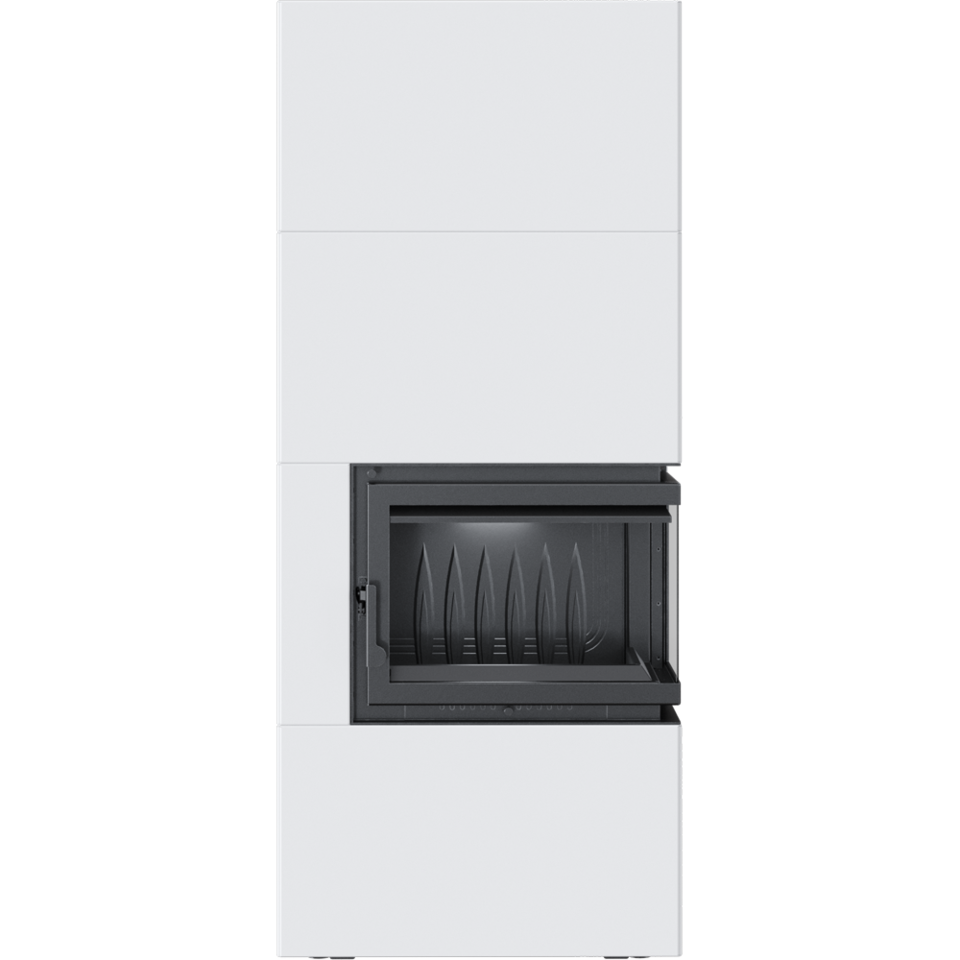 SIMPLE 8 BS prawy z zabudową BOX stalowy - biały